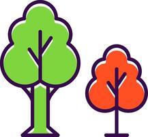 Trees filled Design Icon vector