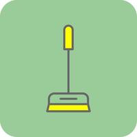 limpiador lleno amarillo icono vector