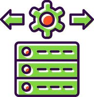 Data Management filled Design Icon vector