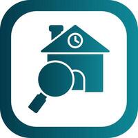 Find Home Glyph Gradient Corner Icon vector