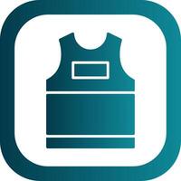 Tank Top Glyph Gradient Corner Icon vector