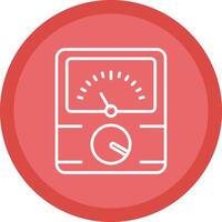 Dial Line Multi Circle Icon vector
