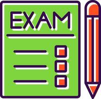 Exams filled Design Icon vector