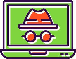 Incognito filled Design Icon vector