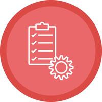 Project Management Line Multi Circle Icon vector