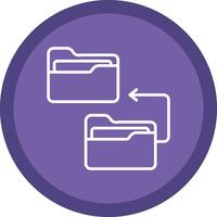 Backlog Line Multi Circle Icon vector