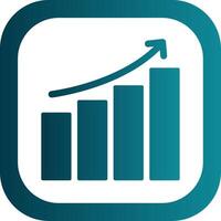 Data Analytics Filled Yellow Icon vector