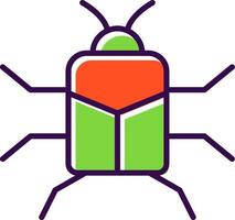 Stag Beetle filled Design Icon vector