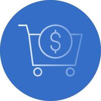 E-Commerce Flat Bubble Icon vector