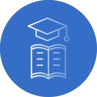 Learning Management Flat Bubble Icon vector