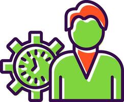 Working Hours filled Design Icon vector