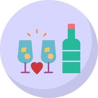 Drink Flat Bubble Icon vector