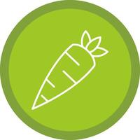 Carrot Line Multi Circle Icon vector