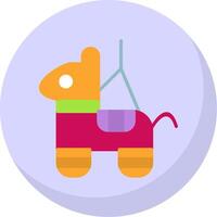 Pinata Flat Bubble Icon vector