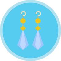 Earrings Flat Multi Circle Icon vector