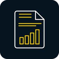 Document Line Red Circle Icon vector