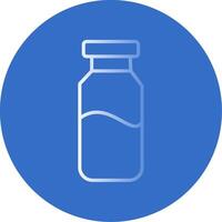 Milk Jar Flat Bubble Icon vector