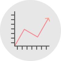 Line Filled Light Chart Line Filled Light Icon vector