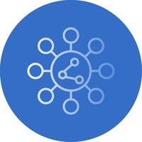 Share Gradient Line Circle Icon vector