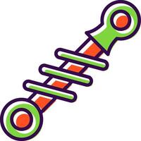 Shock Absorber filled Design Icon vector