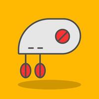 Mixer Filled Shadow Icon vector