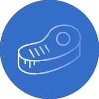 Steak Flat Bubble Icon vector