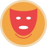 Theatre Flat Multi Circle Icon vector