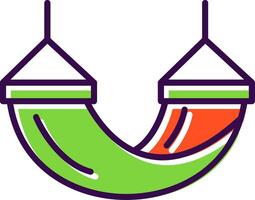 Hammock filled Design Icon vector