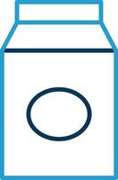 Milk Line Blue Two Color Icon vector