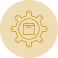 product management Line Yellow Circle Icon vector