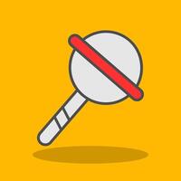 Lollipop Filled Shadow Icon vector