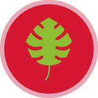 Monstera Flat Multi Circle Icon vector