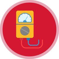 Voltage Indicator Flat Multi Circle Icon vector