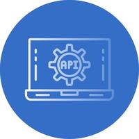 software solicitud plano burbuja icono vector