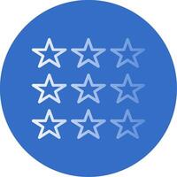 Stars Flat Bubble Icon vector