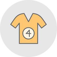 Shirt Line Filled Light Icon vector