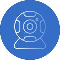 Web Cam Flat Bubble Icon vector