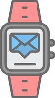 Messages Line Filled Light Icon vector