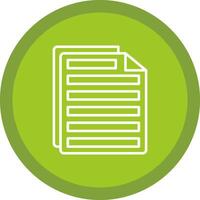 File Line Multi Circle Icon vector