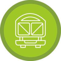 Sandwich Press Line Multi Circle Icon vector