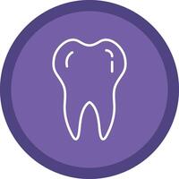 Tooth Line Multi Circle Icon vector