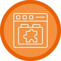 Plugins Line Multi Circle Icon vector