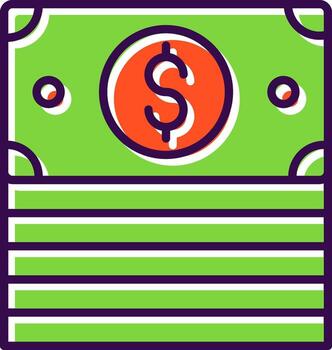 Stack filled Design Icon vector