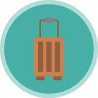 Suitcase Flat Multi Circle Icon vector