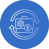 Asset Flat Bubble Icon vector