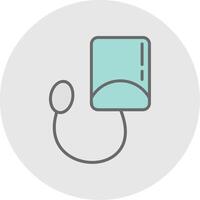 Blood Pressure Kit Line Filled Light Icon vector