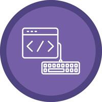 Web Development Line Multi Circle Icon vector