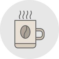 Mug Line Filled Light Icon vector