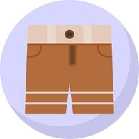 Shorts Flat Bubble Icon vector