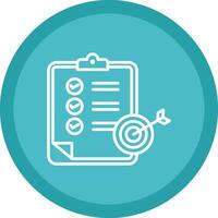 Goals Line Multi Circle Icon vector